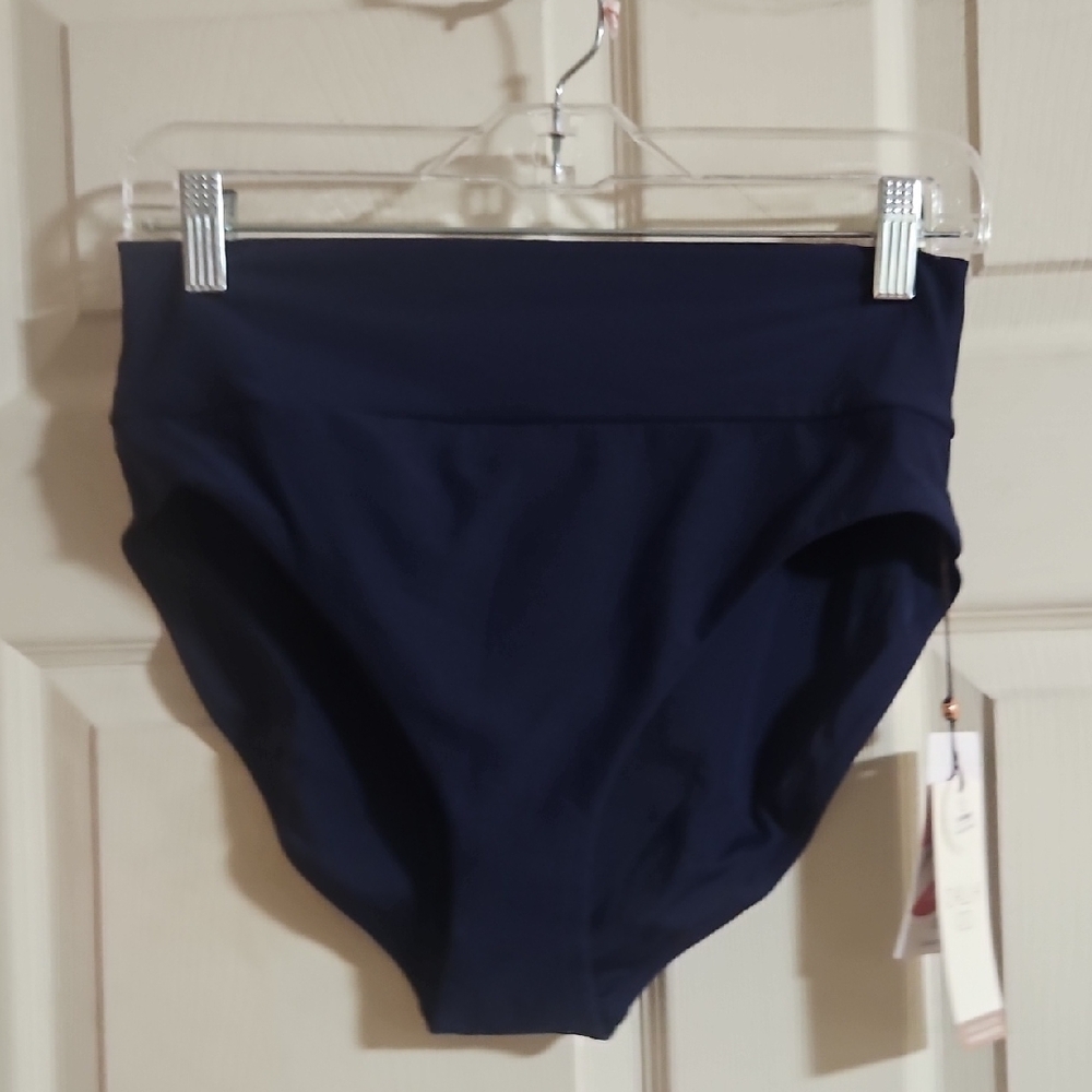 CALIA by Carrie Underwood Navy High Waist Bikini Bottoms